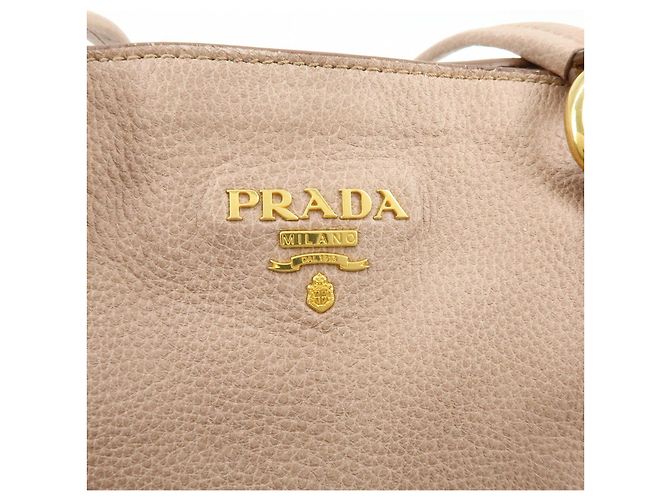 Borsa Tote in pelle con logo PRADA Borsa a spalla Rosa - vista 17