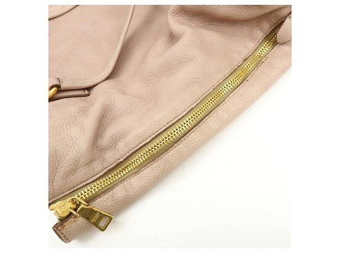 Borsa Tote in pelle con logo PRADA Borsa a spalla Rosa - vista 21