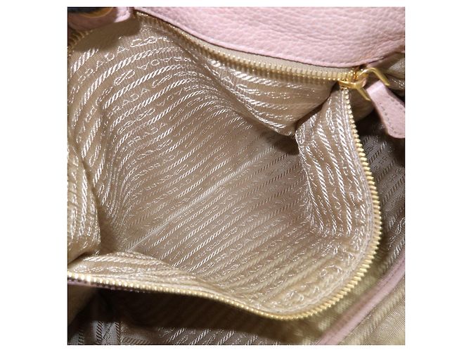 Borsa Tote in pelle con logo PRADA Borsa a spalla Rosa - vista 23