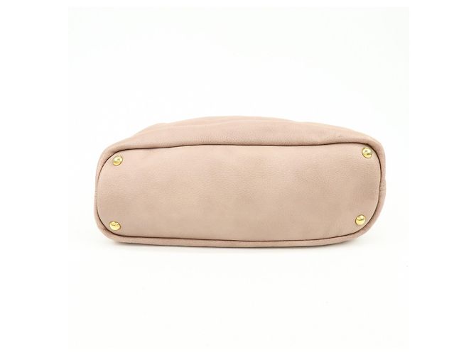 Borsa Tote in pelle con logo PRADA Borsa a spalla Rosa - vista 5