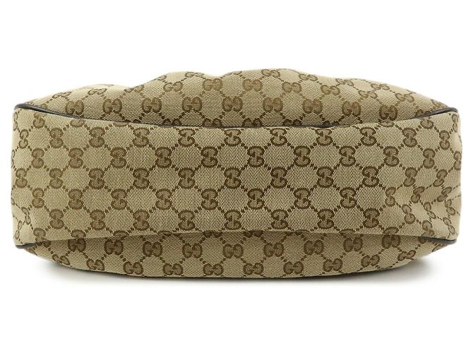 Borsa a tracolla e borsa a mano GUCCI Sukey GG Canvas Leather Beige Brown 364843 - vista 3