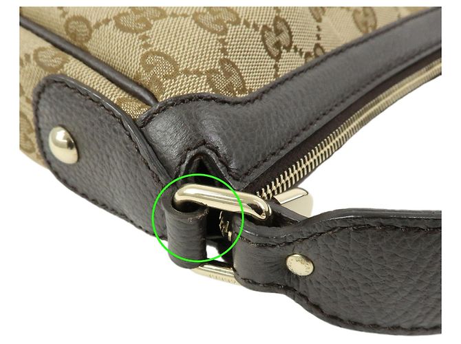 Borsa a tracolla e borsa a mano GUCCI Sukey GG Canvas Leather Beige Brown 364843 - vista 5