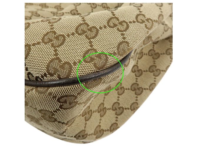 Borsa a tracolla e borsa a mano GUCCI Sukey GG Canvas Leather Beige Brown 364843 - vista 7