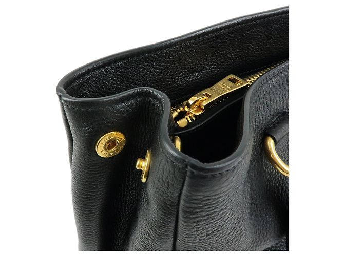 Borsa 2Way in pelle con logo PRADA Borsa a mano Nera - vista 10