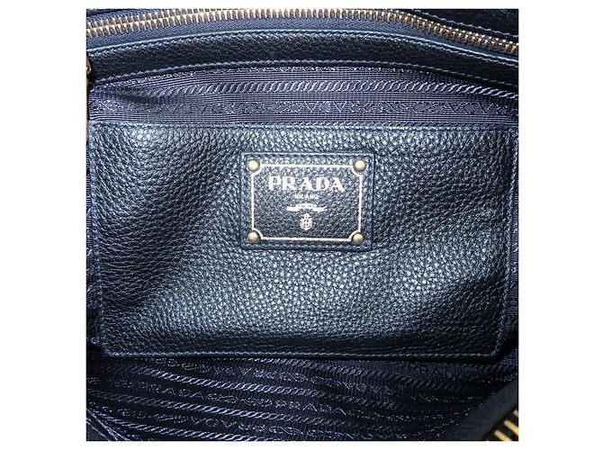 Borsa 2Way in pelle con logo PRADA Borsa a mano Nera - vista 12