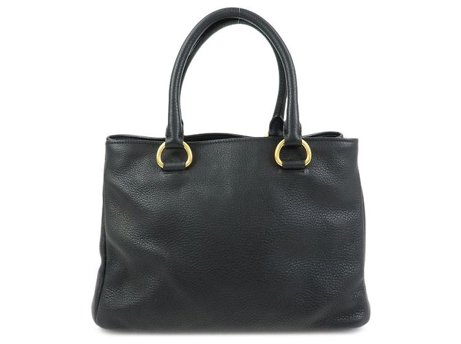 Borsa 2Way in pelle con logo PRADA Borsa a mano Nera - vista 2