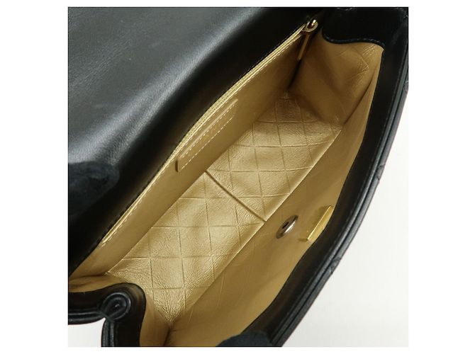 CHANEL Mini Matelasse Lamb Skin Shoulder Bag Hand Bag Black AS2978 - vista 10