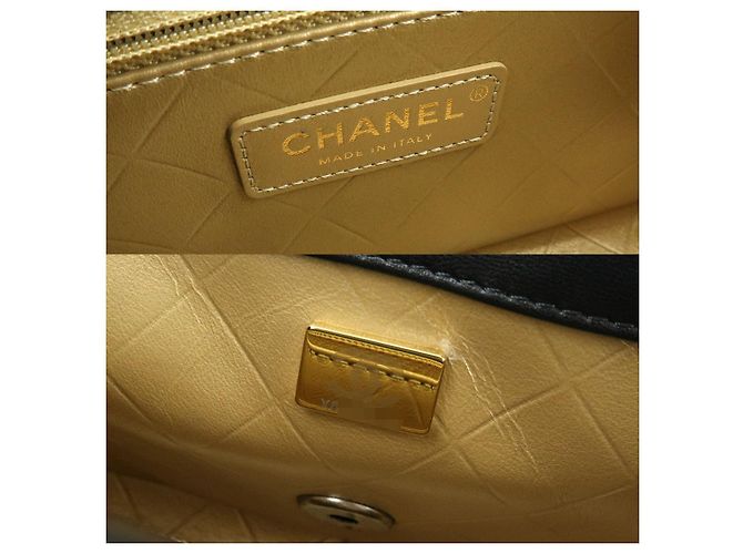 CHANEL Mini Matelasse Lamb Skin Shoulder Bag Hand Bag Black AS2978 - vista 11