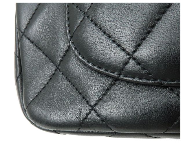 CHANEL Mini Matelasse Lamb Skin Shoulder Bag Hand Bag Black AS2978 - vista 5