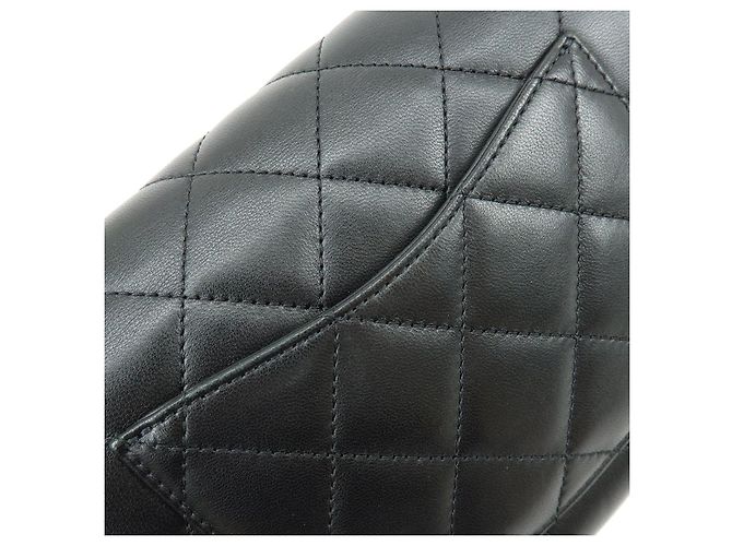 CHANEL Mini Matelasse Lamb Skin Shoulder Bag Hand Bag Black AS2978 - vista 8