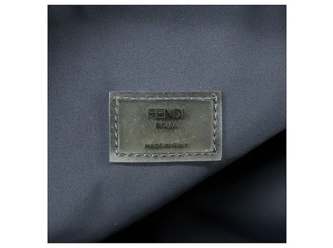 Borsa 2Way FENDI Zucca in pelle e camoscio mesh Borsa a mano e a tracolla Nera 7VA451 - vista 12