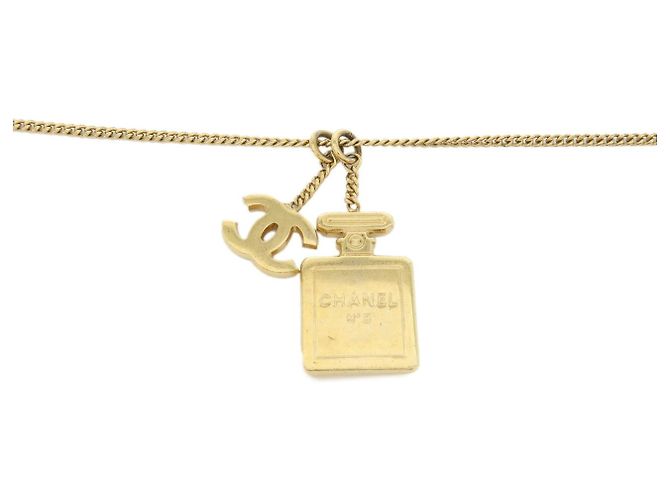 Collana in metallo CHANEL COCO Mark 02A NO.5 Oro - vista 3