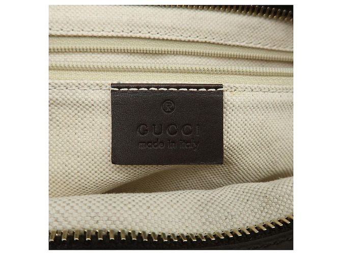 GUCCI Sukey Interlocking G GG Canvas Leather Shoulder Bag Brown 296834 - vista 11