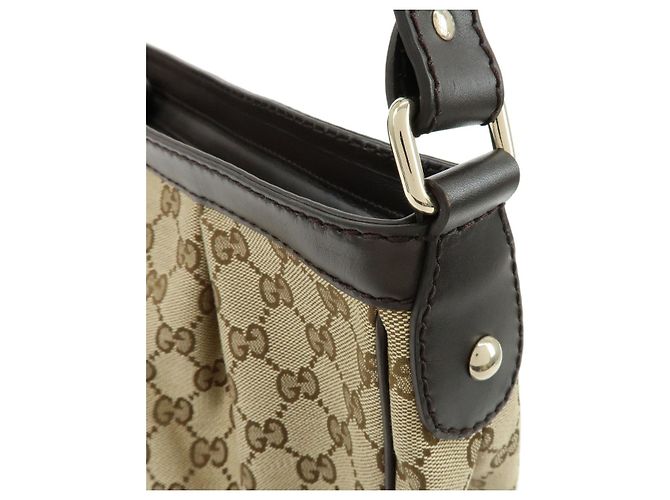 GUCCI Sukey Interlocking G GG Canvas Leather Shoulder Bag Brown 296834 - vista 7