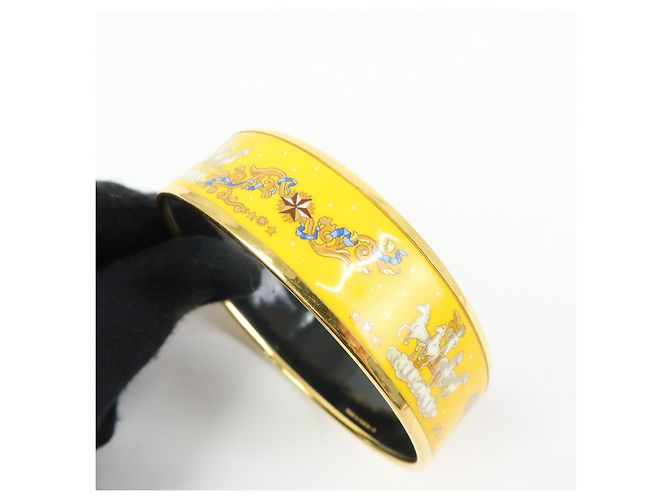 Hermès HERMES Email GM Bracciale Rigido Placcato Oro Giallo - vista 13