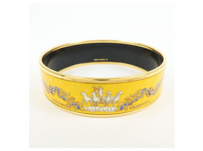 Hermès HERMES Email GM Bracciale Rigido Placcato Oro Giallo - vista 2