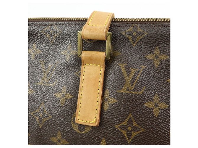 Louis Vuitton Monogram Cabas Mezzo Tote Bag Shoulder Bag Brown M51151 - vista 10