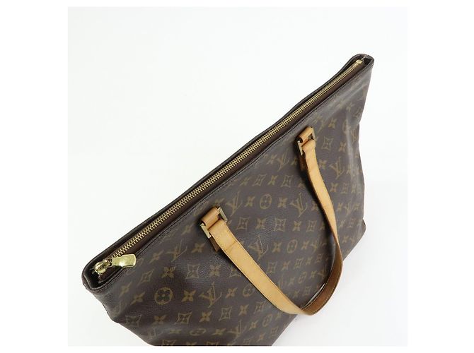 Louis Vuitton Monogram Cabas Mezzo Tote Bag Shoulder Bag Brown M51151 - vista 18