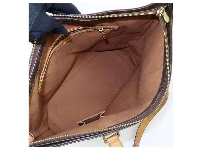 Louis Vuitton Monogram Cabas Mezzo Tote Bag Shoulder Bag Brown M51151 - vista 19