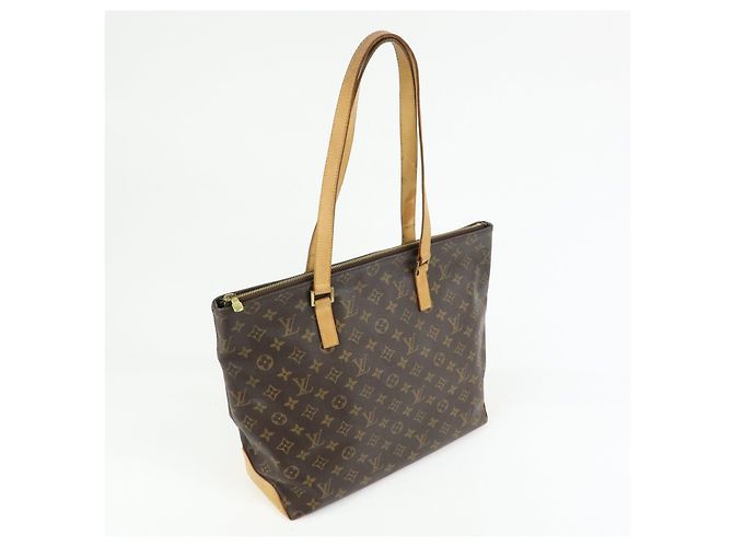 Louis Vuitton Monogram Cabas Mezzo Tote Bag Shoulder Bag Brown M51151 - vista 4