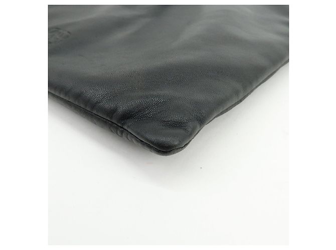 Borsa a spalla piatta e borsa a tracolla LOEWE Anagram in pelle nappa Nero - vista 10