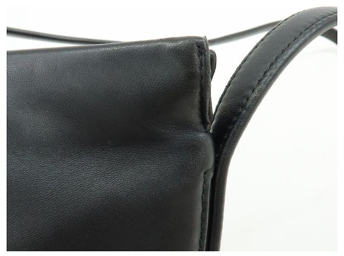 Borsa a spalla piatta e borsa a tracolla LOEWE Anagram in pelle nappa Nero - vista 14