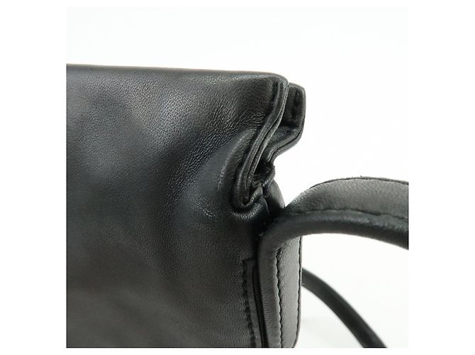 Borsa a spalla piatta e borsa a tracolla LOEWE Anagram in pelle nappa Nero - vista 16