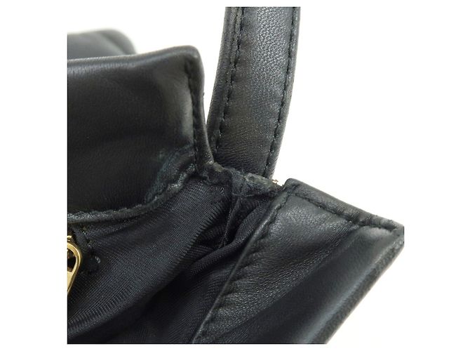 Borsa a spalla piatta e borsa a tracolla LOEWE Anagram in pelle nappa Nero - vista 22