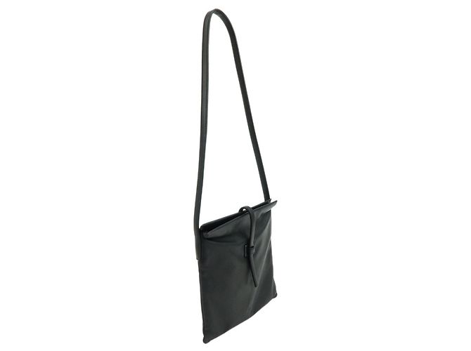 Borsa a spalla piatta e borsa a tracolla LOEWE Anagram in pelle nappa Nero - vista 4