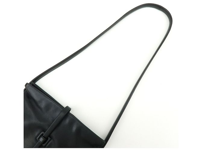 Borsa a spalla piatta e borsa a tracolla LOEWE Anagram in pelle nappa Nero - vista 6
