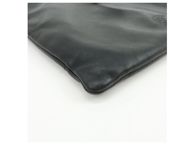 Borsa a spalla piatta e borsa a tracolla LOEWE Anagram in pelle nappa Nero - vista 9