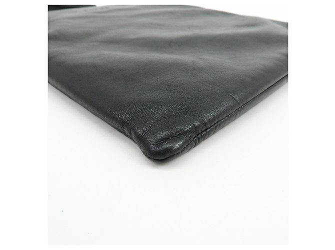 Borsa a spalla piatta e borsa a tracolla in pelle nappa con logo LOEWE Nero - vista 10