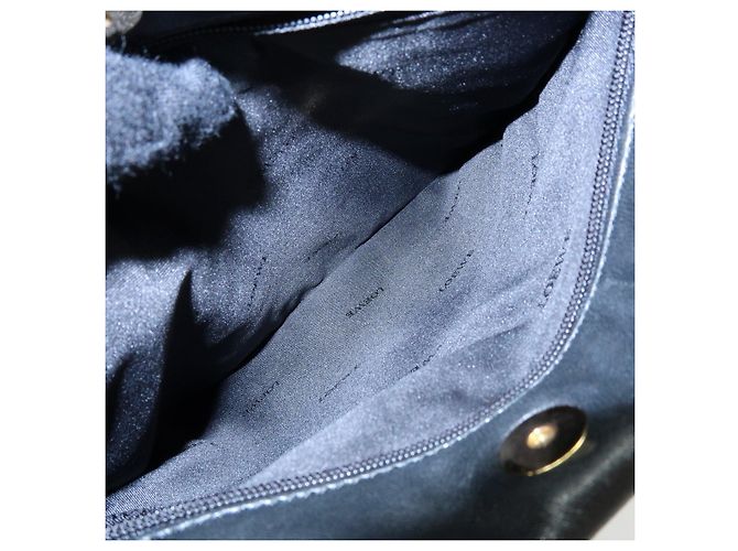 Borsa a spalla piatta e borsa a tracolla in pelle nappa con logo LOEWE Nero - vista 21