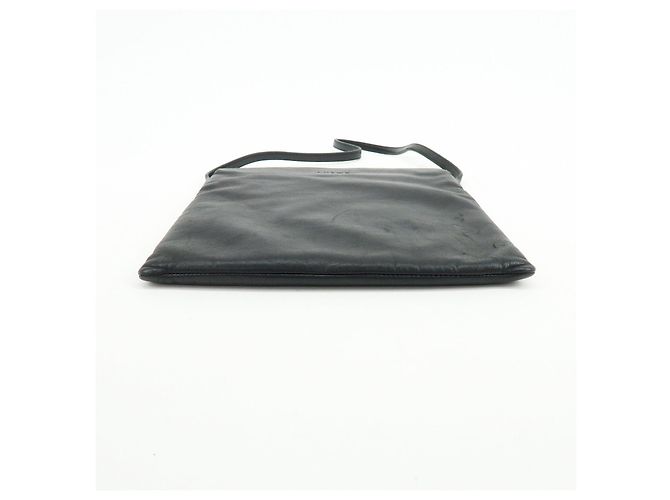 Borsa a spalla piatta e borsa a tracolla in pelle nappa con logo LOEWE Nero - vista 5