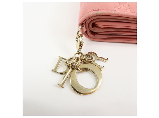 Cartera compacta tríptico de piel Lotus Cannage Lady Dior de Christian Dior - vista 11