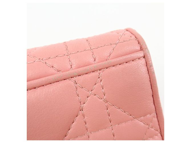 Cartera compacta tríptico de piel Lotus Cannage Lady Dior de Christian Dior - vista 14
