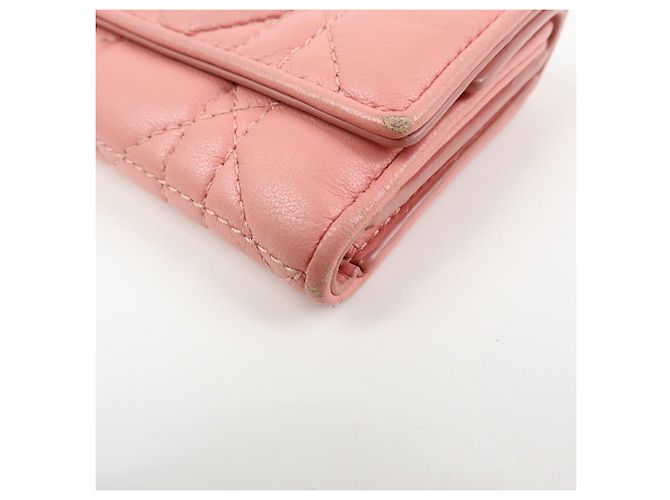 Cartera compacta tríptico de piel Lotus Cannage Lady Dior de Christian Dior - vista 7