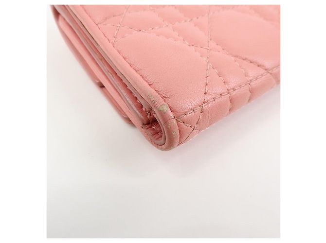 Cartera compacta tríptico de piel Lotus Cannage Lady Dior de Christian Dior - vista 8