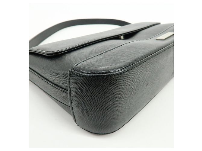 Borsa a tracolla e borsa a mano in pelle con placca logo BURBERRY Nero - vista 10
