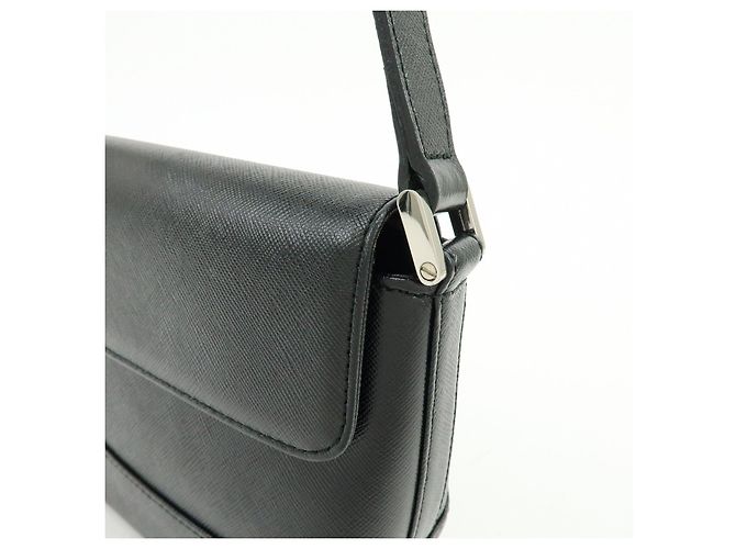 Borsa a tracolla e borsa a mano in pelle con placca logo BURBERRY Nero - vista 15