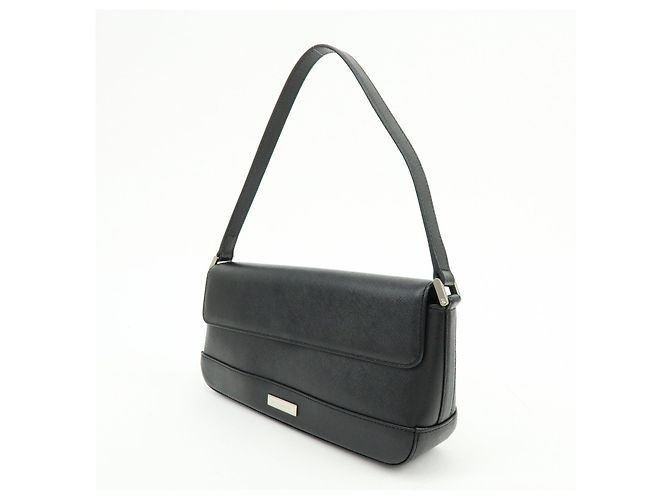 Borsa a tracolla e borsa a mano in pelle con placca logo BURBERRY Nero - vista 3