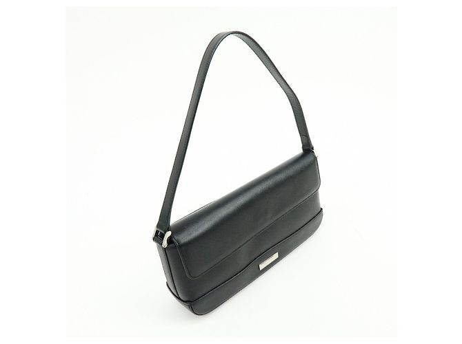Borsa a tracolla e borsa a mano in pelle con placca logo BURBERRY Nero - vista 4