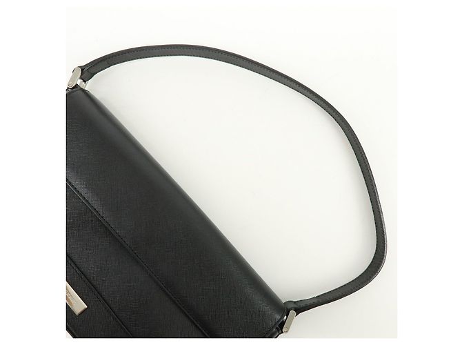 Borsa a tracolla e borsa a mano in pelle con placca logo BURBERRY Nero - vista 7