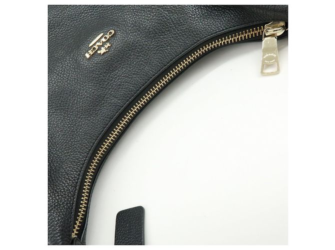 COACH Borsa a tracolla e a mano 2Way in pelle con logo Nero - vista 17