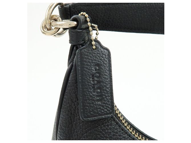 COACH Borsa a tracolla e a mano 2Way in pelle con logo Nero - vista 20