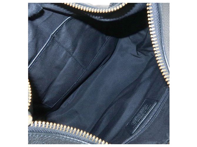 COACH Borsa a tracolla e a mano 2Way in pelle con logo Nero - vista 21