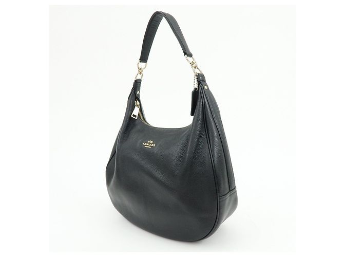 COACH Borsa a tracolla e a mano 2Way in pelle con logo Nero - vista 3