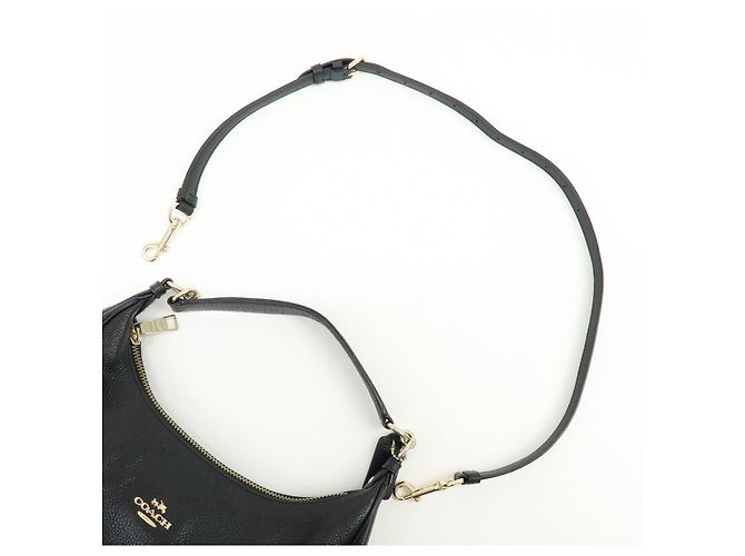 COACH Borsa a tracolla e a mano 2Way in pelle con logo Nero - vista 6