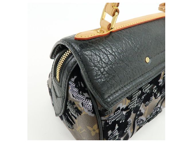 Louis Vuitton Monogram Fleur de Jais Carrousel Hand Bag M40434 - vista 17