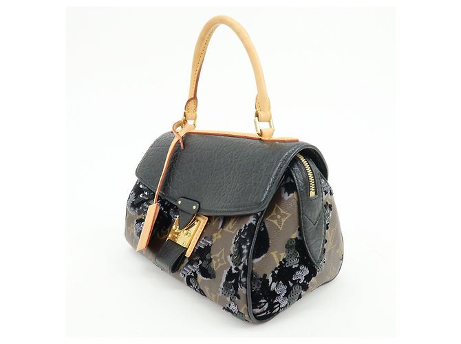 Louis Vuitton Monogram Fleur de Jais Carrousel Hand Bag M40434 - vista 3